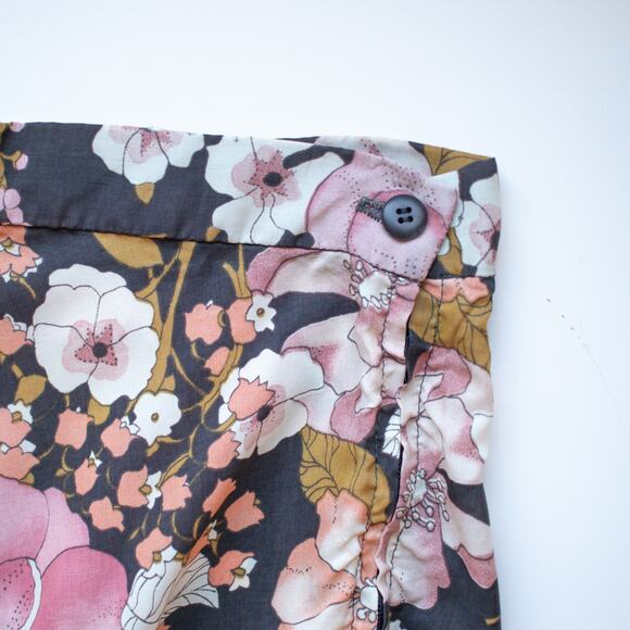 Vintage Pink and White Floral Midi Skirt Size XS - Picture 3 of 6